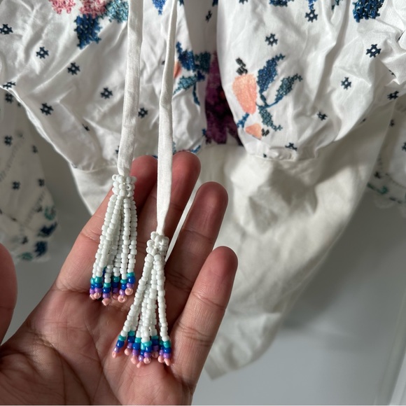 Farm Rio Off-White Romantic Bandanas Bodysuit - Picture 5 of 9